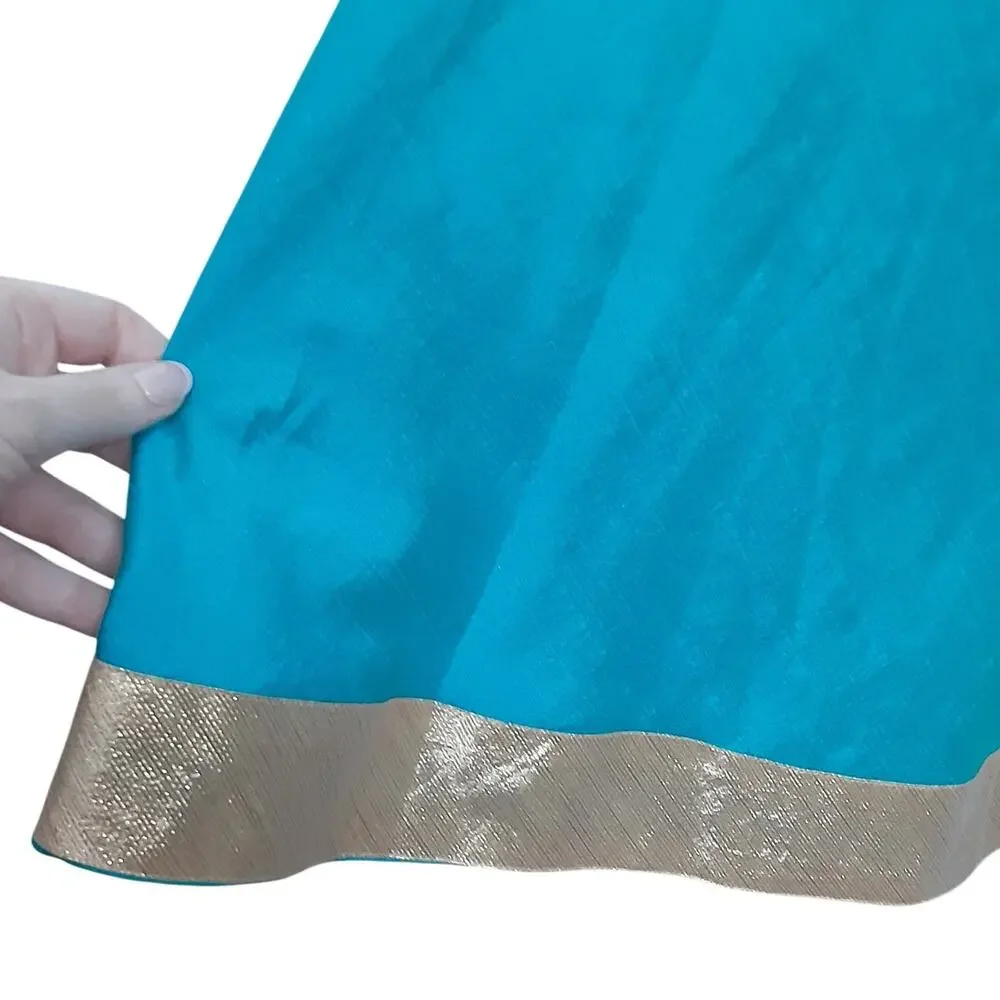 For Kids Indian Dress Disney Princess Jasmine Play Dress Beaded Girls 12/14 Gown
